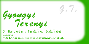 gyongyi terenyi business card